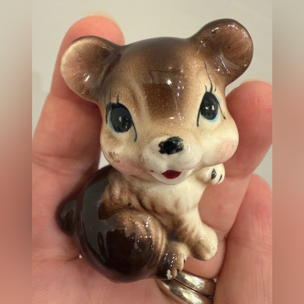 Vintage ceramic bear figurine